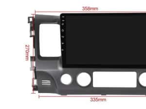 NAVIGATIE Android 14 Honda Civic 2005 - 2012  4Gb Waze CarPlay +CAMERA — miniatura 6