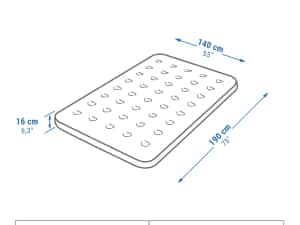 Saltea gonflabilă de camping 2 persoane, - produs resigilat Decathlon — miniatura 3