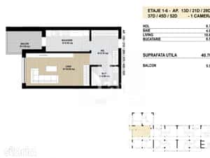 OFERTA Garsoniera decomandata Grand Arena Dealul Cucului. — miniatura 4