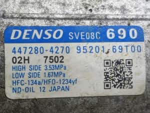 Compresor clima ac 447280-4270 Suzuki Swift 6 generation (2023 - prezent) 1.2 Z12E — miniatura 6
