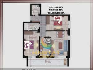 Pallady 3 camere decomandat 85 mp in bloc tip Boutique — miniatura 4