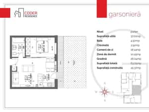 Studio cu gradina 19 m2 Coder Residence 3 — miniatura 6