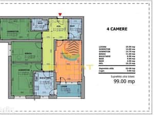 Apartament 4 Camere Sector 4 Mutare Imediata 99Mp — miniatura 4