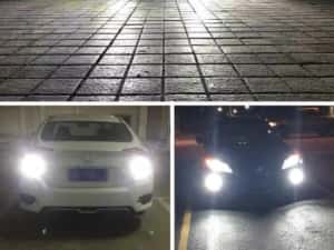 Set Doua Becuri Led H4,H7 Cu Lupa Si Ventilator Mic 28000Lm/160W/6000K — miniatura 3