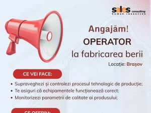 Angajam operator la fabricarea berii!