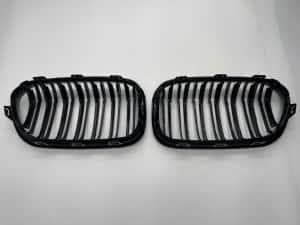 Grila dubla neagra compatibila BMW F20 Facelift Seria 1 — miniatura 2