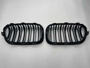 Grila dubla neagra compatibila BMW F20 Facelift Seria 1 — miniatura 4