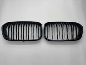 Grila dubla neagra compatibila BMW F20 Facelift Seria 1 — miniatura 5