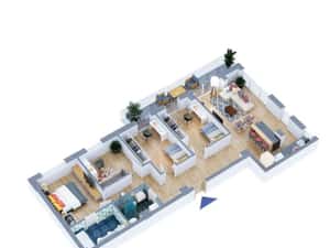 De inchiriere penthouse | Apartament 5 camere | Bloc nou - Luceafarul — miniatura 2