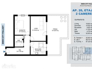 2 camere decomandat cu terasa Pallady metrou Nicolae Teclu — miniatura 5