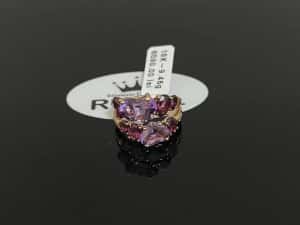 Bijuteria Royal CB : Inel dama aur 18k 9,46gr 10 diamante naturale — miniatura 2