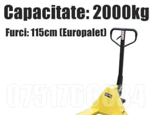 Transpalet Hidraulic Profesional Manual Furci Europalet 2000kg 2tone — miniatura 1