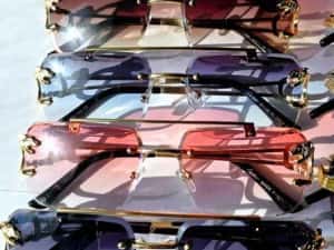 Set ochelari de soare Cartier rimless — miniatura 5