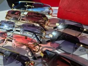 Set ochelari de soare Cartier rimless — miniatura 6