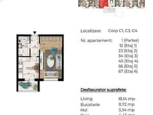 PROMOTIE!! GARSONIERA spatioasa 39mp , Metrou Berceni 5-7min