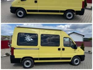 CAMPER AUTORULOTA OMOLOGATA CITROEN JUMPER 2.2 HDI 101 CAI copertina FIAMM webasto Autoterm aragaz chiuveta pat mare izolata fara rugina recent adusa — miniatura 4