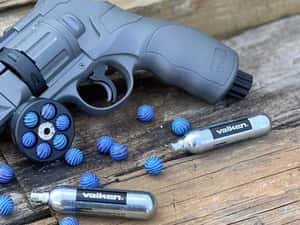 Revolver CO2 ~PUTERNIC~ 195 M/s!!cu Munitie Cauciuc FULL AUTO!! Pistol — miniatura 7