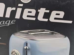 Prajitor de paine Ariete Vintage Toaster 155 (light blue, 810 watts, for 2 slices of toast) — miniatura 4