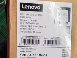 Lenovo Yoga 7 2-in-1 OLED touchscreen 7 Ultra 7 258V 32GB RAM 1TB — miniatura 7