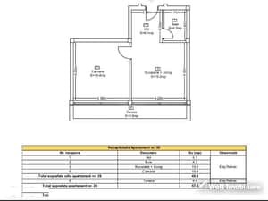 Apartament 2 camere, terasa, zona Petrom , Baciu