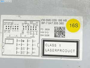Unitate Radio CD Player RCD 310 Volkswagen Touran 1T1 2003 - 2007 Cod 5M0035186AB [L3082] — miniatura 2