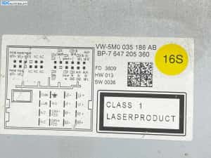 Unitate Radio CD Player RCD 310 Volkswagen Touran 1T1 2003 - 2007 Cod 5M0035186AB [L3082] — miniatura 7