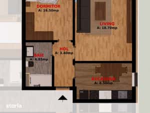 Apartament 2 camere la doar 1,5 km de Buc.1 — miniatura 4