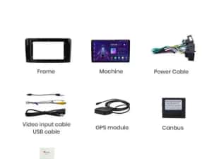 Navigatie Android Mercedes ML W164   Carplay Wi-Fi Android Auto Camera — miniatura 8