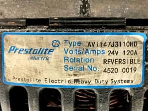 20741686 Alternator PRESTOLITE ELECTRIC B6, B7, B9, B10, B12 bus (1978-2011) VOLVO — miniatura 6