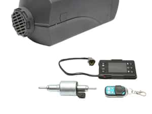 Incalzitor stationar Sirocou 12V 2KW diesel, display LCD, telecomanda 30 m, bujie incandescanta Kyocera, 380x170x145 mm, 4.6 kg Breckner Germany — miniatura 5