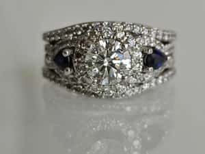 Inel Vera Wang cu diamante 2.0ct ceritificat GIA — miniatura 4