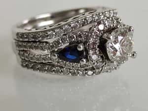 Inel Vera Wang cu diamante 2.0ct ceritificat GIA — miniatura 5