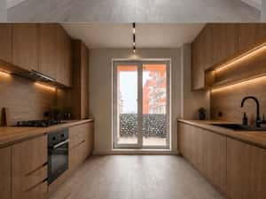 Studio 44mp premium luminos cu terasa si dormitor-incalzire pardoseala