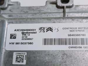 ECU  Calculator Motor 9846386780 Opel Corsa F seria — miniatura 8