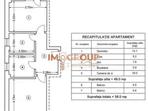 Apartament 2 camere decomandat - etajul 1 - loc de parcare inclus — miniatura 3
