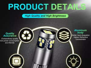 Bec Led Cree T10-W5W Can-bus (Lumină Alb-Rece) 360° — miniatura 4