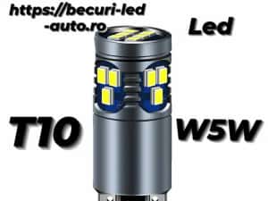 Bec Led Cree T10-W5W Can-bus (Lumină Alb-Rece) 360° — miniatura 8