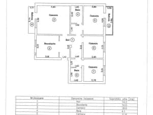 Apartament 4 camere decomandat Lipovei etaj 1 in apropiere de Restaurantul Burgund centrala proprie — miniatura 7