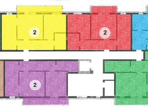 APARTAMENT cu 2 camere, 59 mp, ETAJ 2, Complex TUDOR VLAD RESIDENCE; — miniatura 6