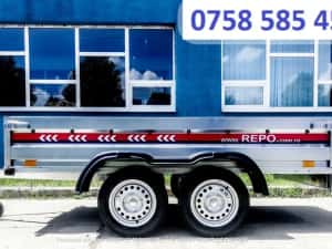 Remorca 750 kg mono-ax,dublu-ax, basculabila, apicola, moto ATV,R.A.R. — miniatura 2