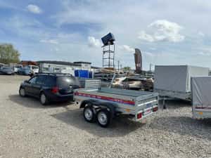 Remorca 750 kg mono-ax,dublu-ax, basculabila, apicola, moto ATV,R.A.R. — miniatura 4