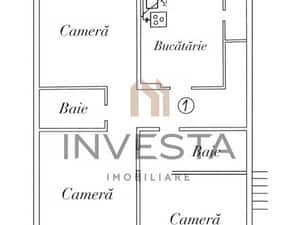 Apartament 3 camere , 70 mp, zona The Office – Marasti — miniatura 6