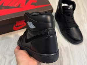 Adidasi Jordan 1 high triple black Premium — miniatura 2