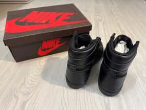 Adidasi Jordan 1 high triple black Premium — miniatura 7