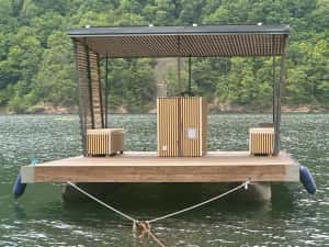 Ponton pe lac Tarnița — miniatura 3