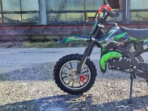 ross Enduro motocicleta pocket 49cc in 2 timpi roti pe 10 inch 60 cm — miniatura 7