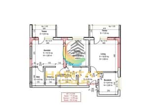 Apartament 3 camere - 8 min de metrou N.Teclu — miniatura 6