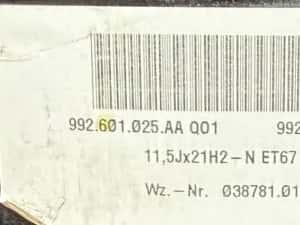 4x Jante Originale Porsche 911 Turbo S 992 20/21” — miniatura 8