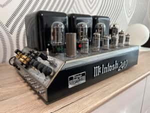 McIntosh MC240 amplificator putere lampi GE, Telefunken, NEC (1969)