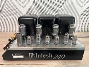 McIntosh MC240 amplificator putere lampi GE, Telefunken, NEC (1969) — miniatura 10